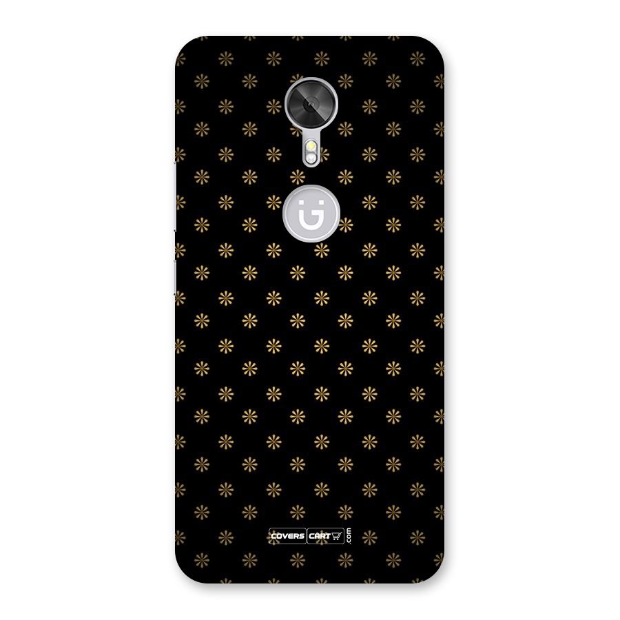 Golden Flowers Back Case for Gionee A1