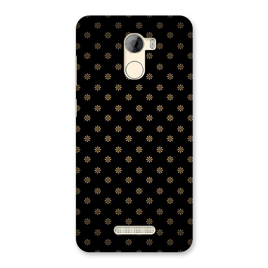 Golden Flowers Back Case for Gionee A1 LIte