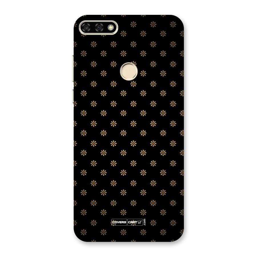 Golden Flowers Back Case for Honor 7A