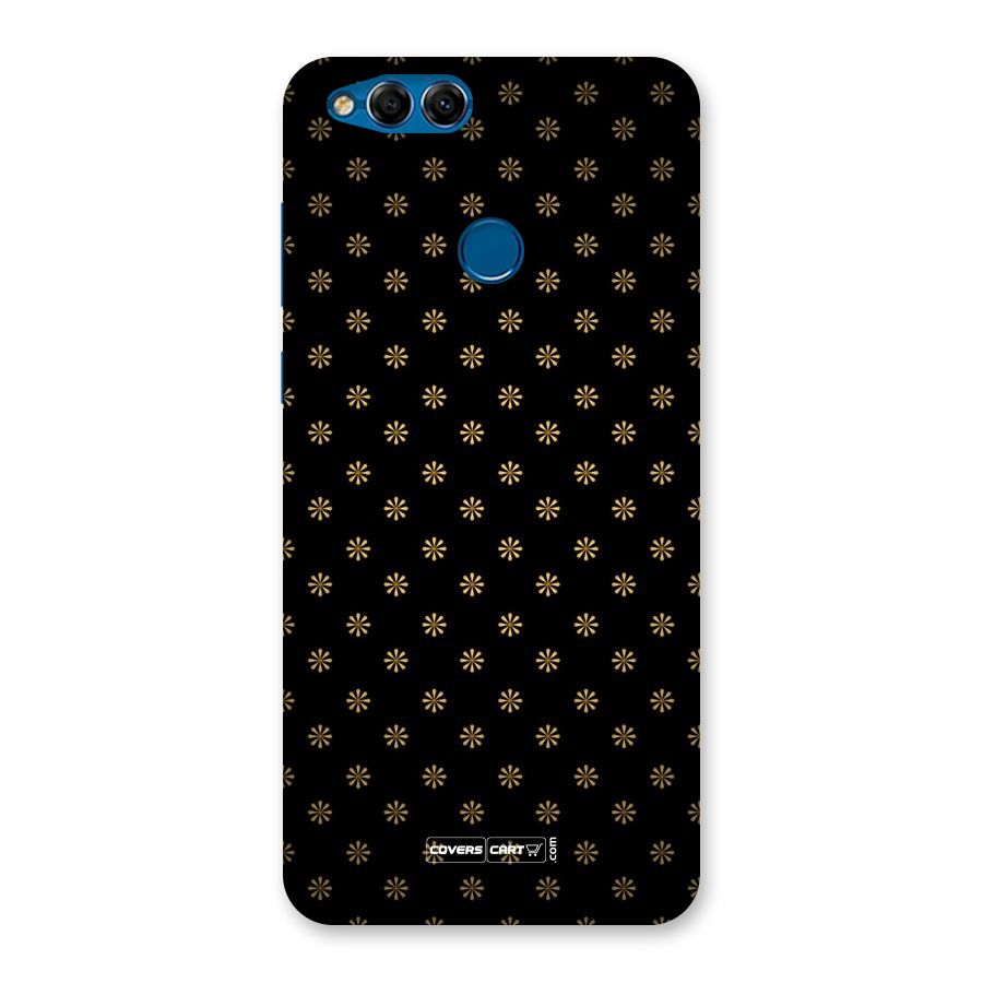 Golden Flowers Back Case for Honor 7X