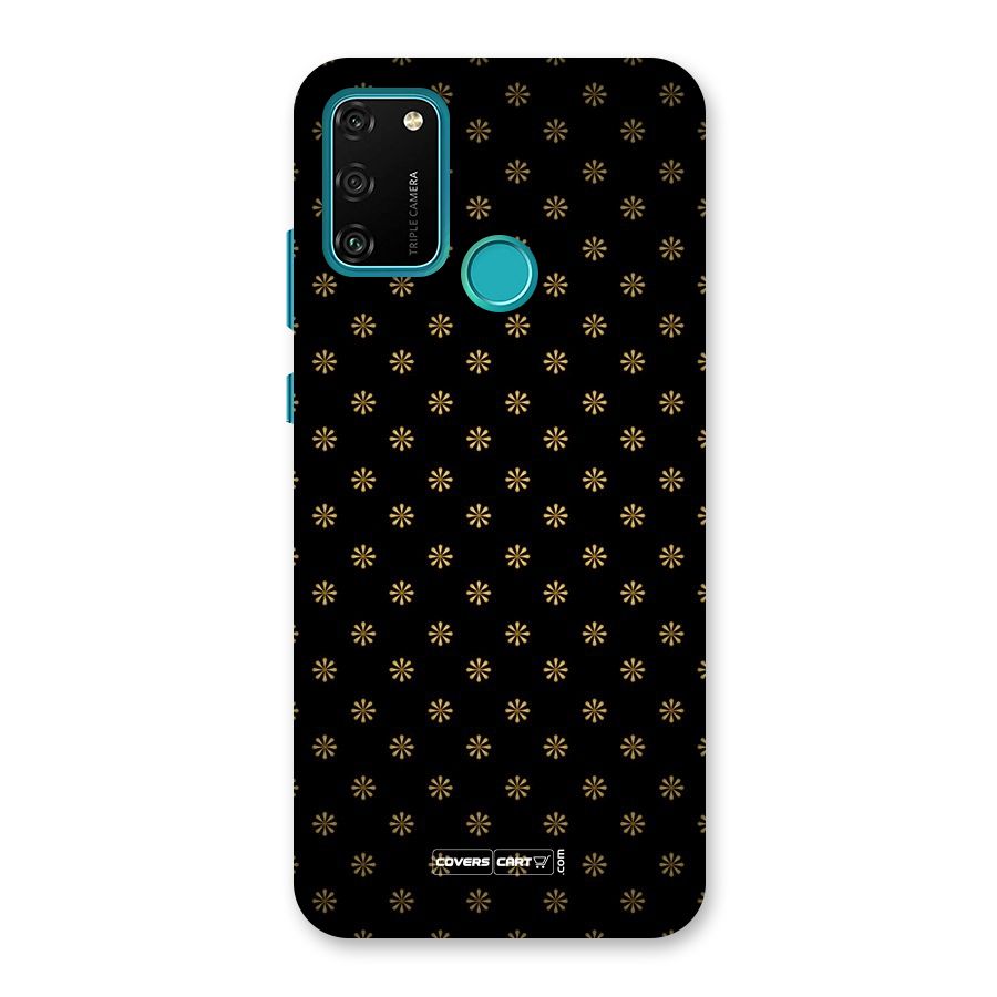 Golden Flowers Back Case for Honor 9A