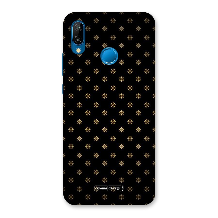 Golden Flowers Back Case for Huawei P20 Lite