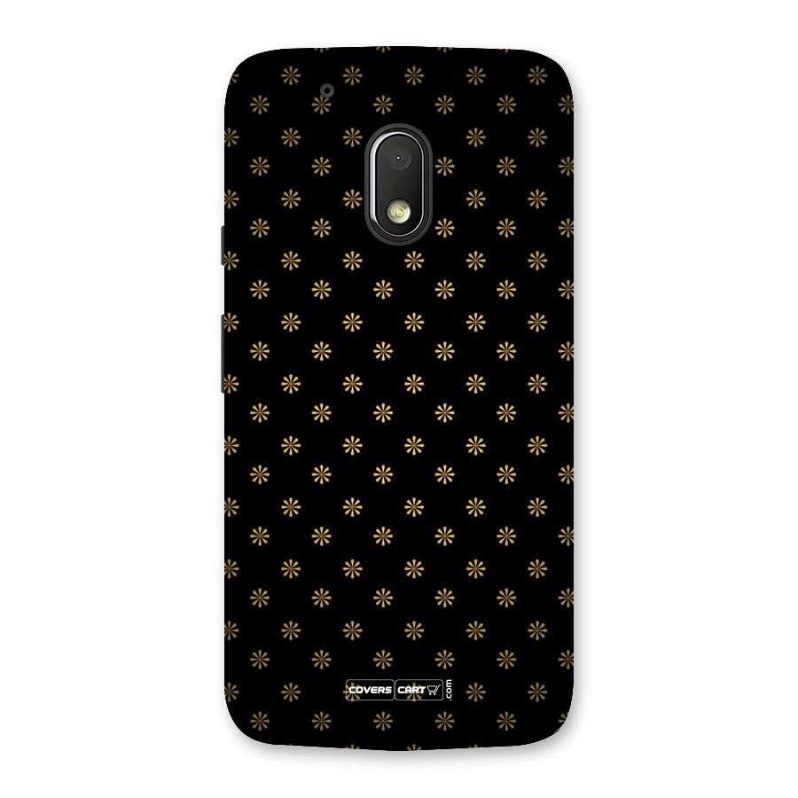 Golden Flowers Back Case for Moto G4 Play