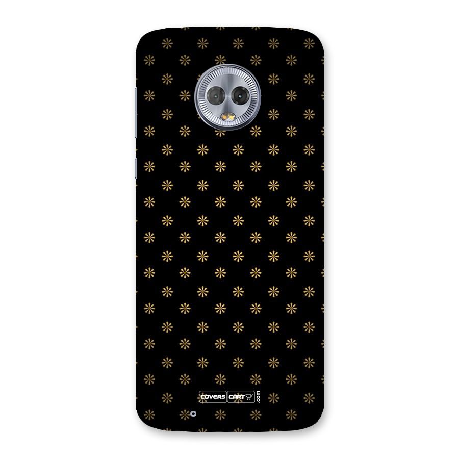 Golden Flowers Back Case for Moto G6