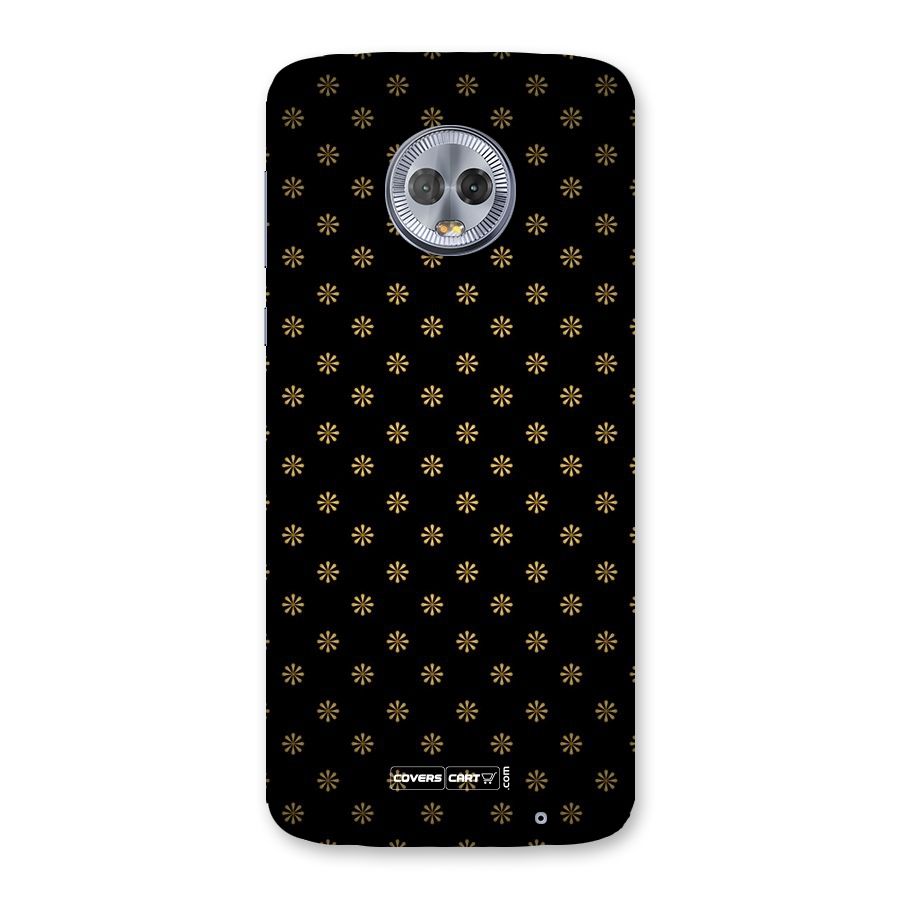 Golden Flowers Back Case for Moto G6 Plus