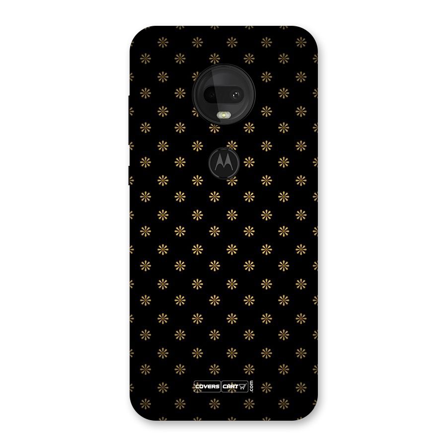 Golden Flowers Back Case for Moto G7