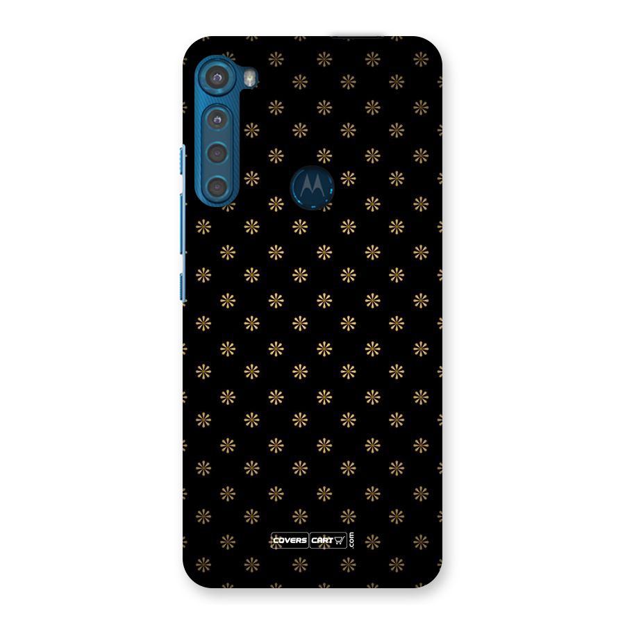 Golden Flowers Back Case for Motorola One Fusion Plus