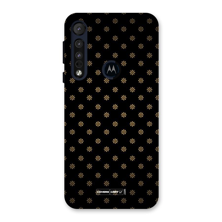 Golden Flowers Back Case for Motorola One Macro