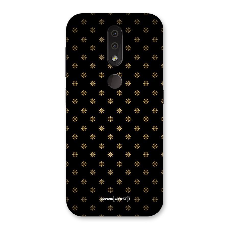 Golden Flowers Back Case for Nokia 4.2