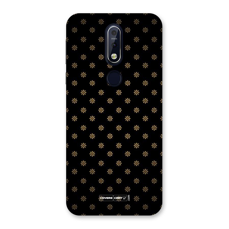 Golden Flowers Back Case for Nokia 7.1