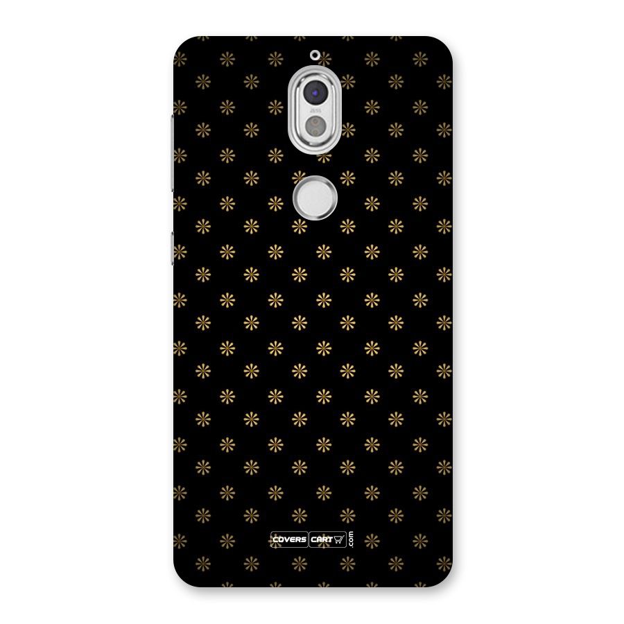 Golden Flowers Back Case for Nokia 7