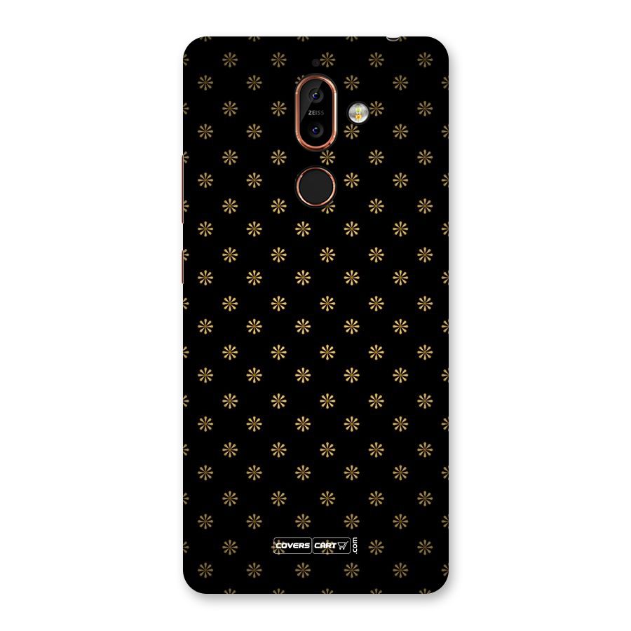 Golden Flowers Back Case for Nokia 7 Plus