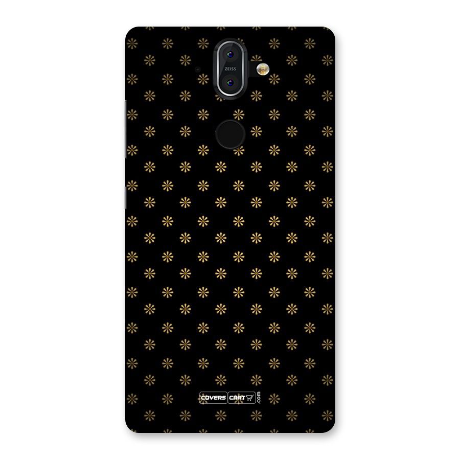 Golden Flowers Back Case for Nokia 8 Sirocco