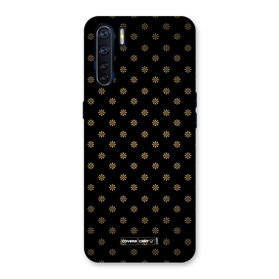 Golden Flowers Back Case for Oppo F15