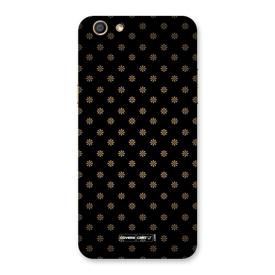 Golden Flowers Back Case for Oppo F3
