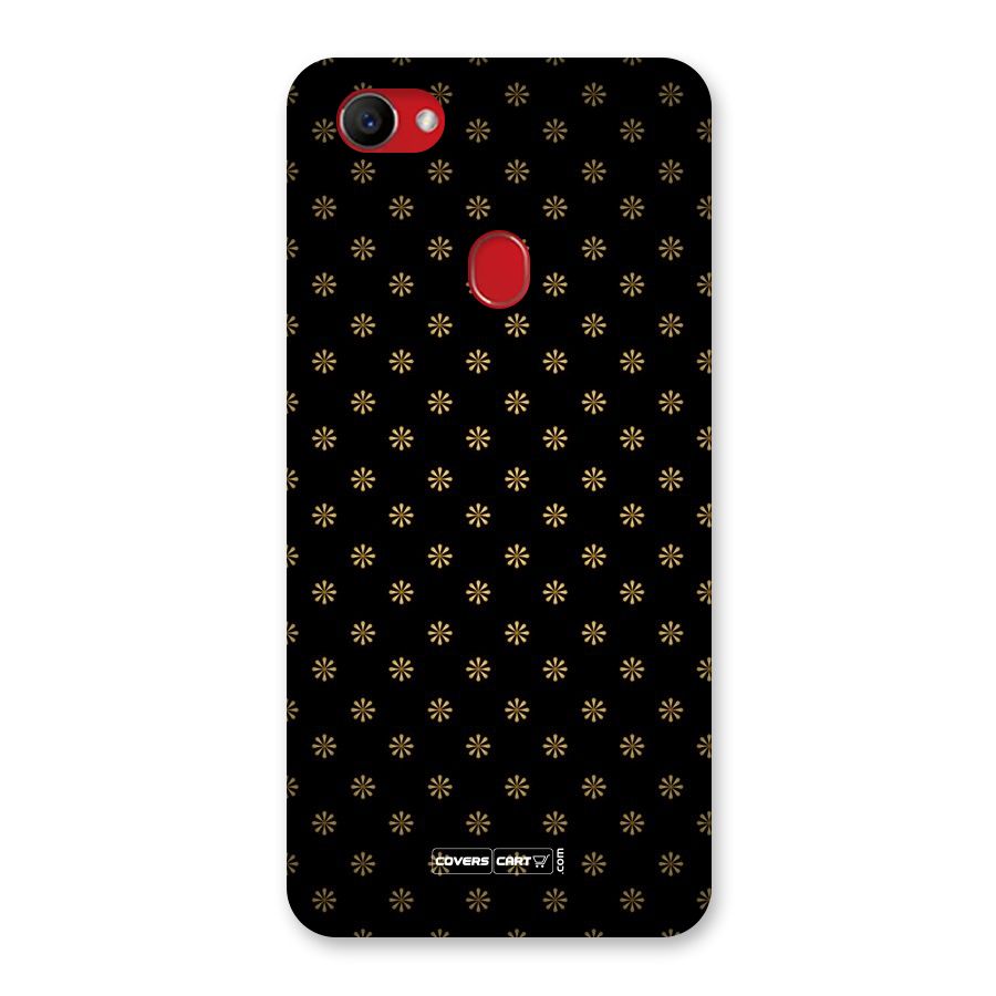 Golden Flowers Back Case for Oppo F7