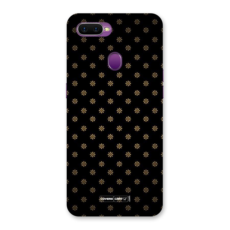 Golden Flowers Back Case for Oppo F9