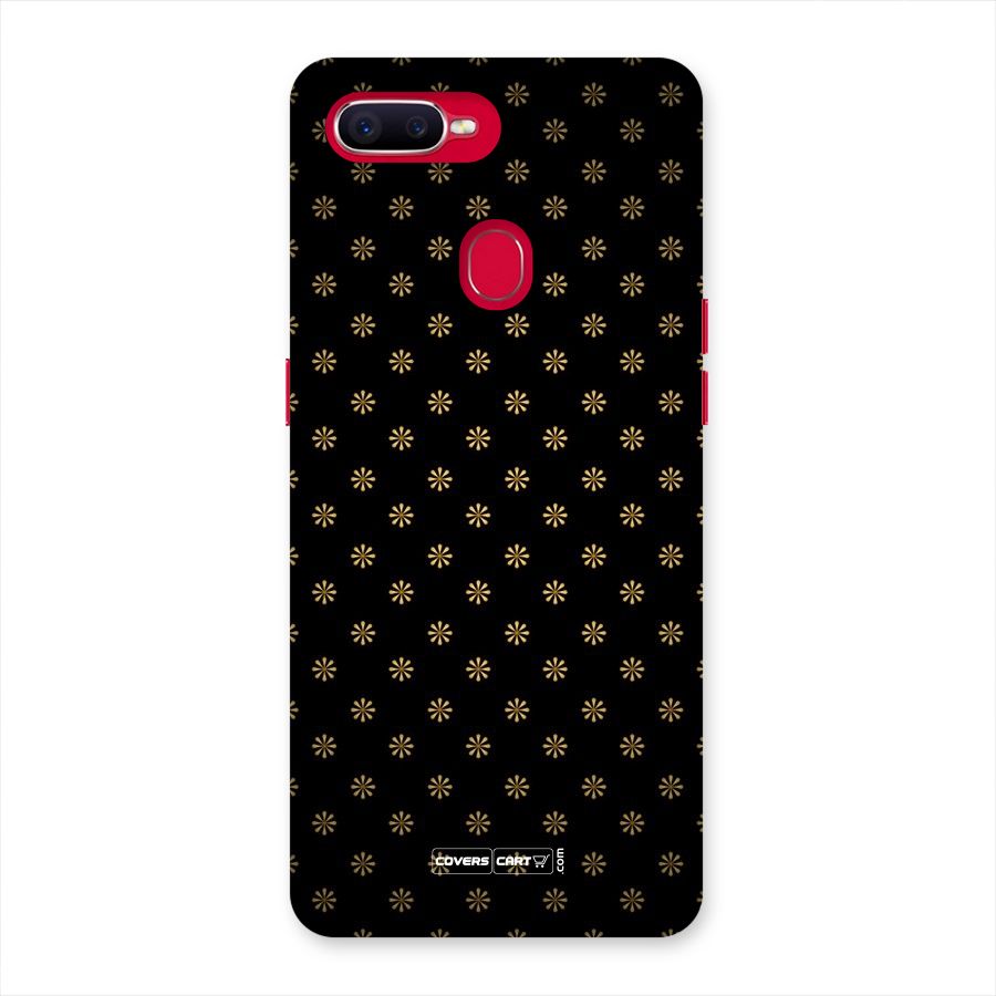 Golden Flowers Back Case for Oppo F9 Pro
