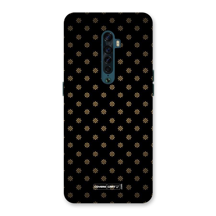 Golden Flowers Back Case for Oppo Reno2