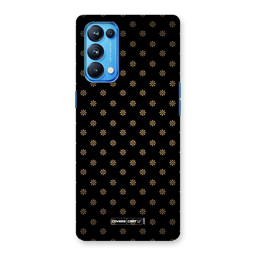 Golden Flowers Back Case for Oppo Reno5 Pro 5G