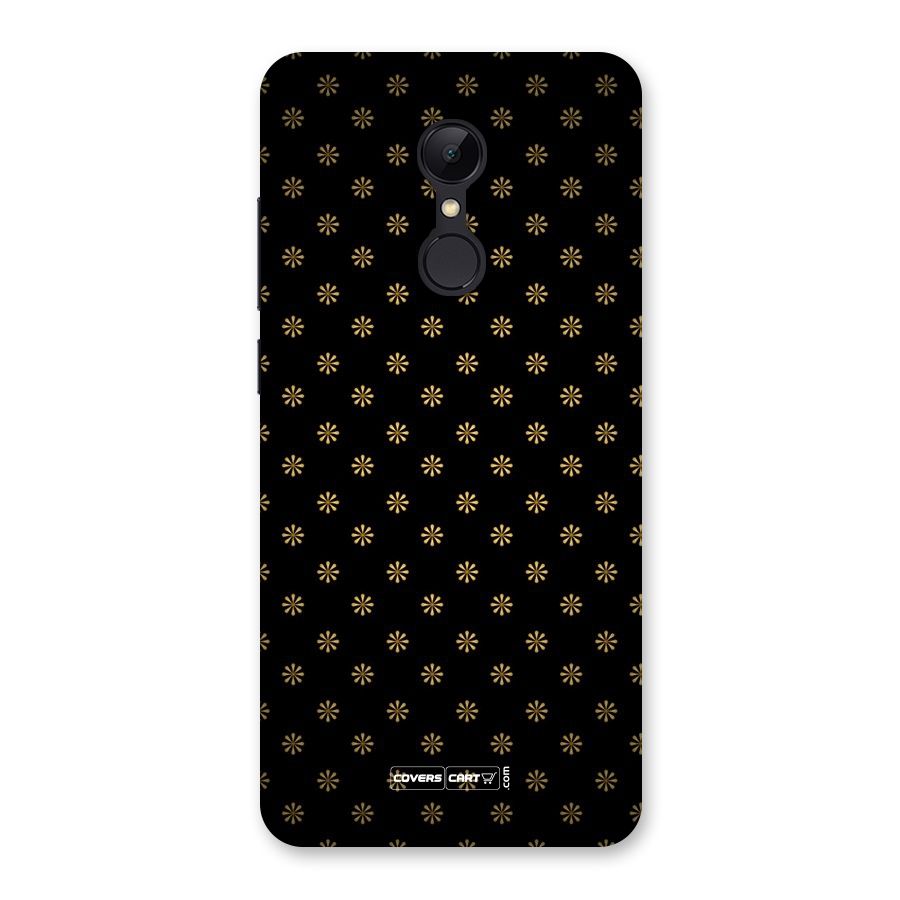 Golden Flowers Back Case for Redmi 5