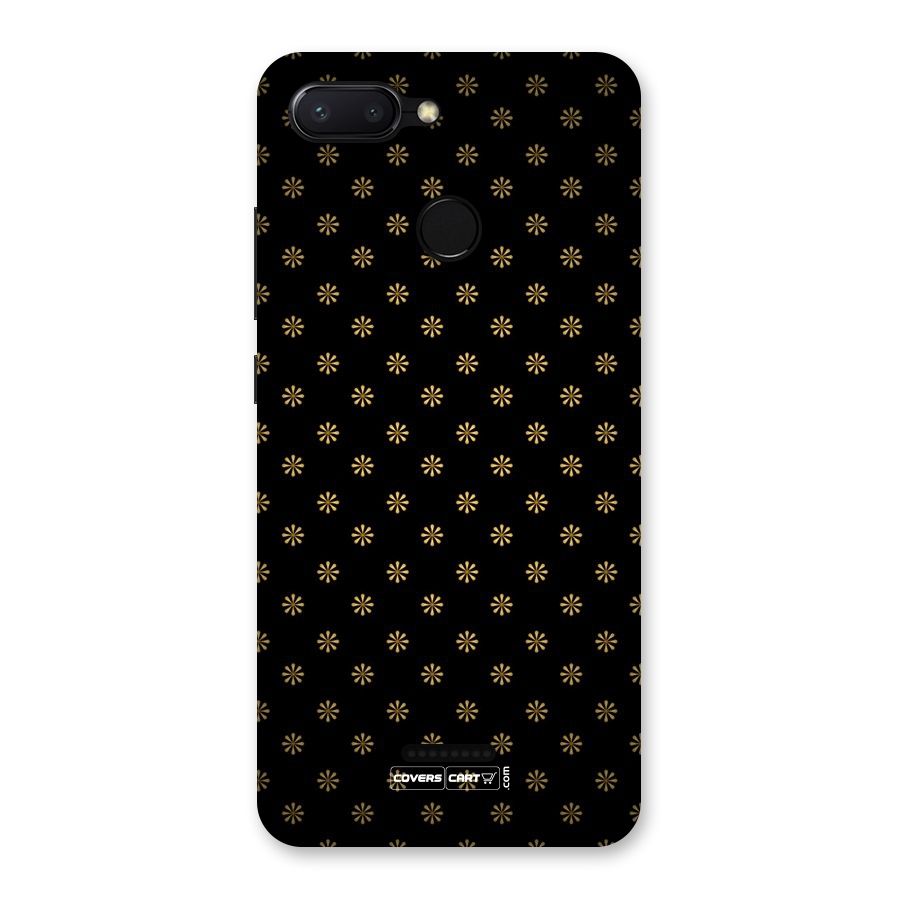 Golden Flowers Back Case for Redmi 6