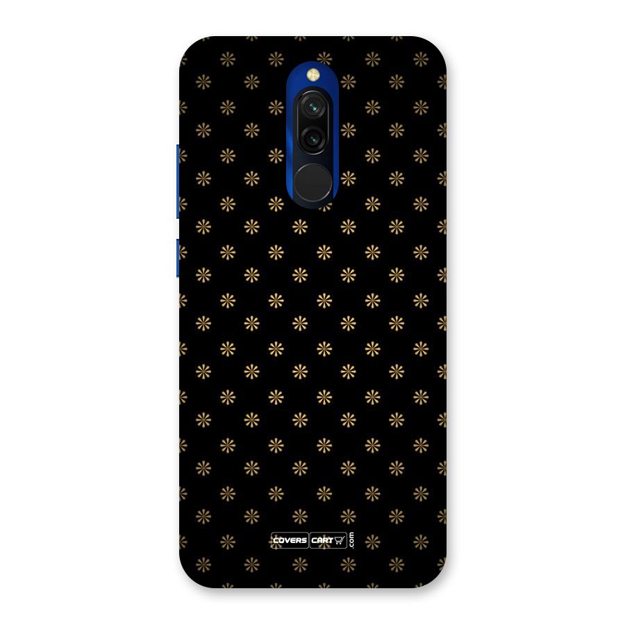 Golden Flowers Back Case for Redmi 8