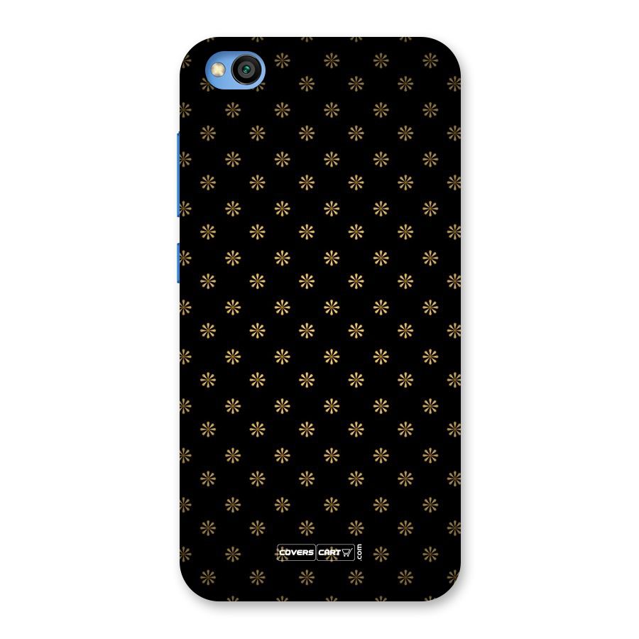 Golden Flowers Back Case for Redmi Go
