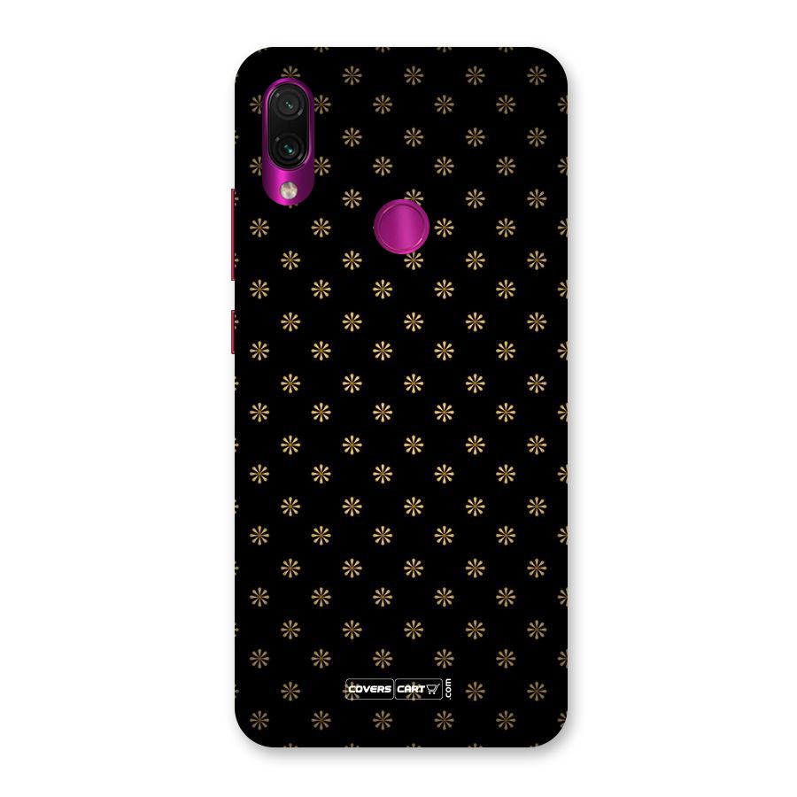 Golden Flowers Back Case for Redmi Note 7 Pro