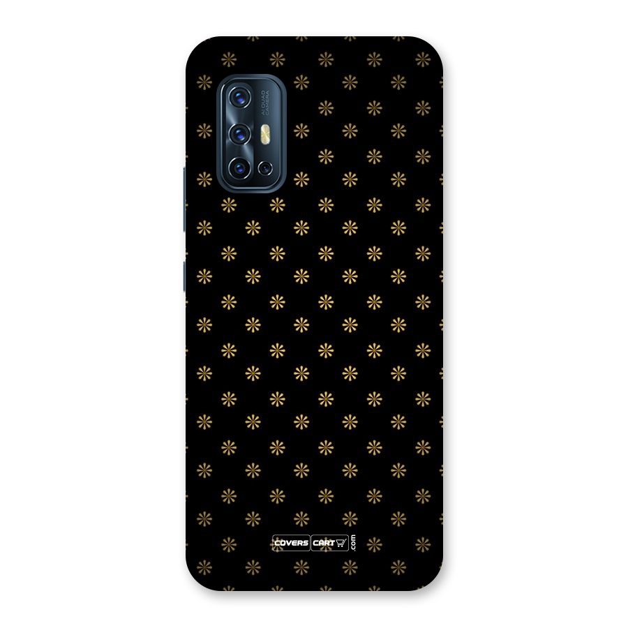 Golden Flowers Back Case for Vivo V17