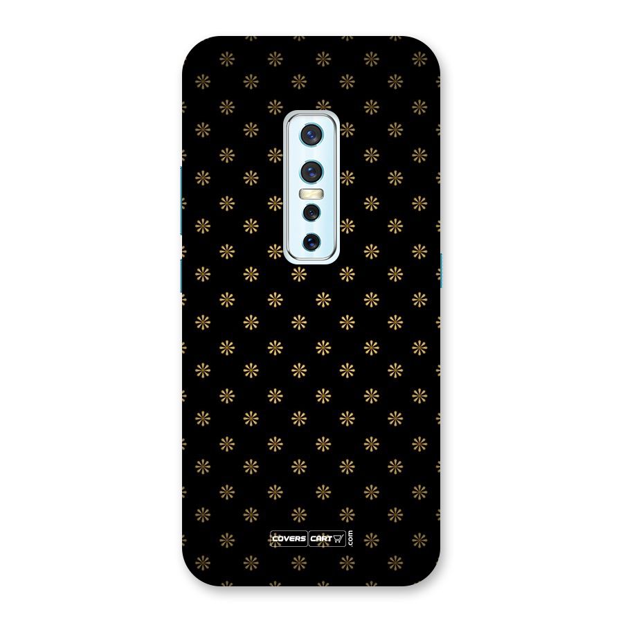 Golden Flowers Back Case for Vivo V17 Pro