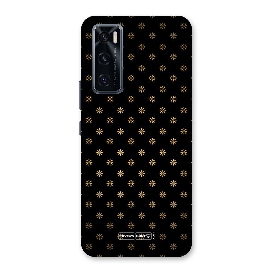 Golden Flowers Back Case for Vivo V20 SE