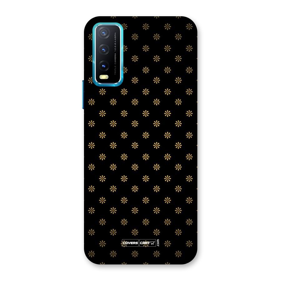 Golden Flowers Back Case for Vivo Y20