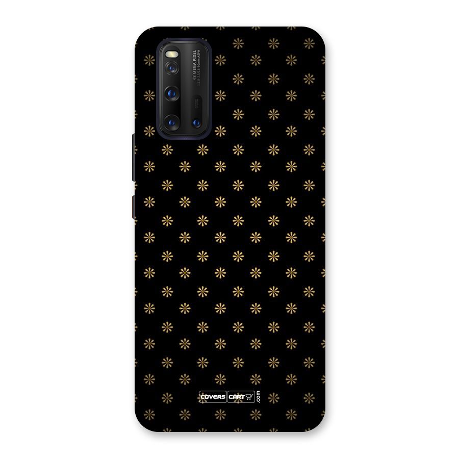 Golden Flowers Back Case for Vivo iQOO 3
