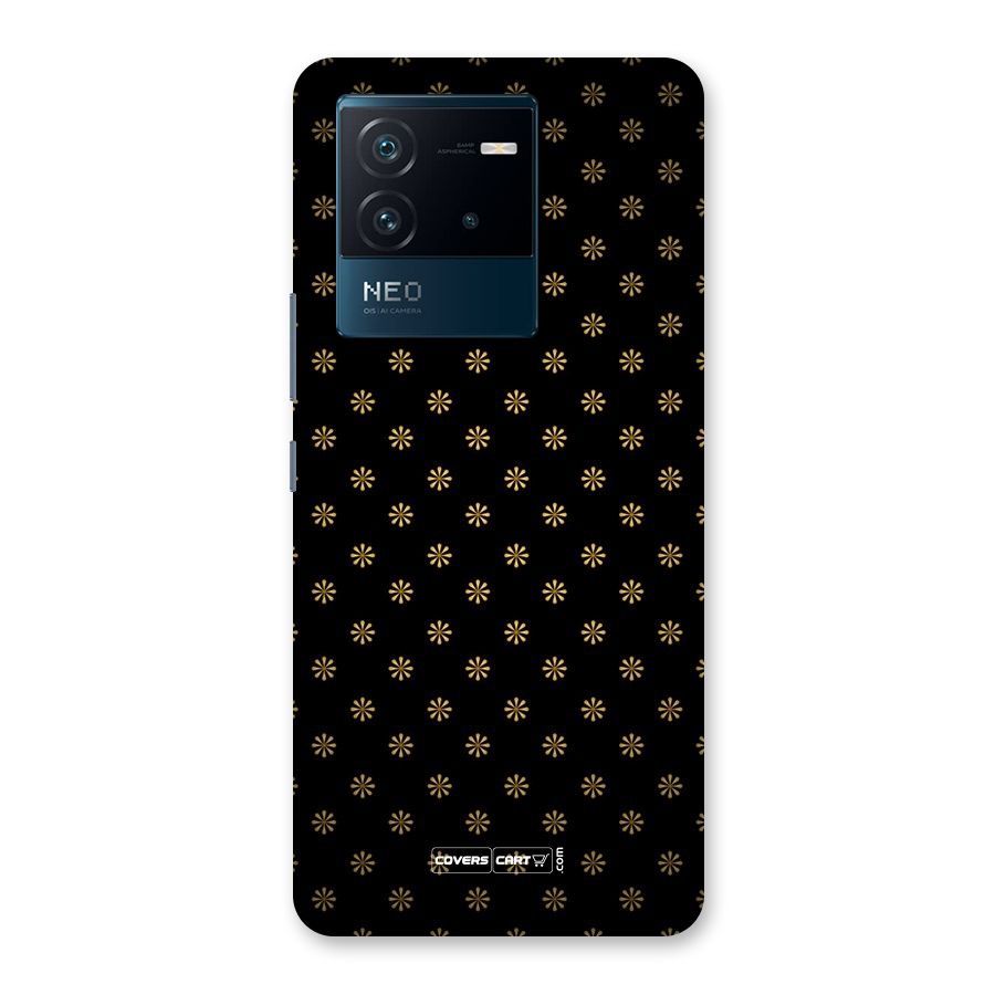Golden Flowers Back Case for Vivo iQOO Neo 6 5G