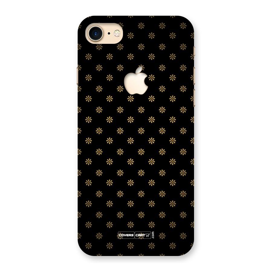Golden Flowers Back Case for iPhone 7 Apple Cut
