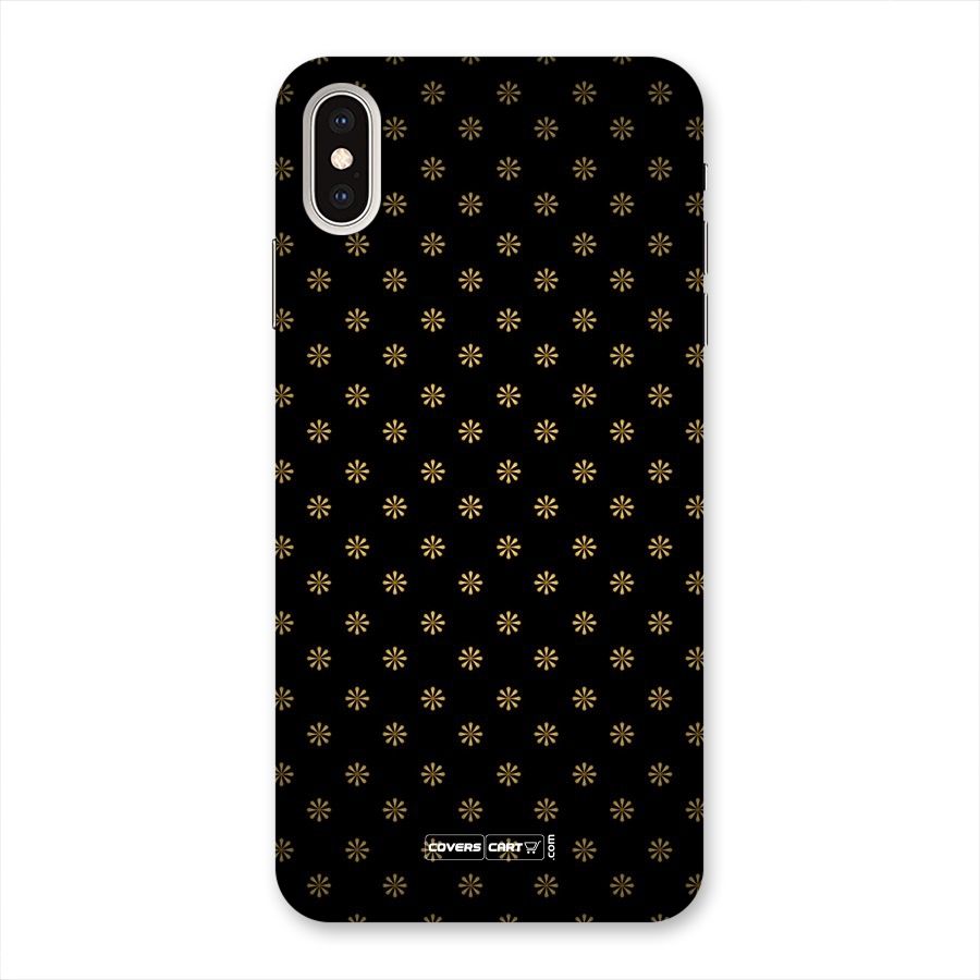 Golden Flowers Back Case for iPhone XS Max