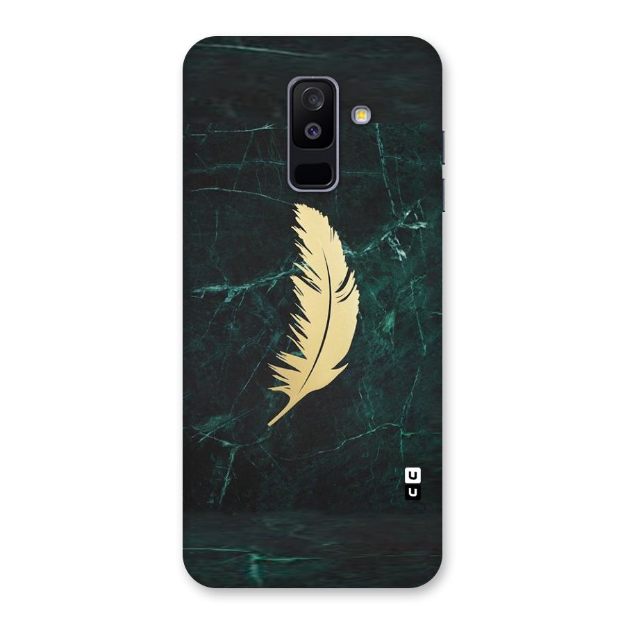 Golden Leaf Back Case for Galaxy A6 Plus