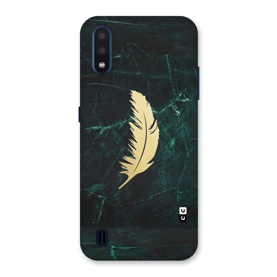 Golden Leaf Back Case for Galaxy M01