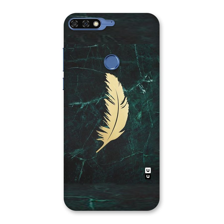 Golden Leaf Back Case for Honor 7C