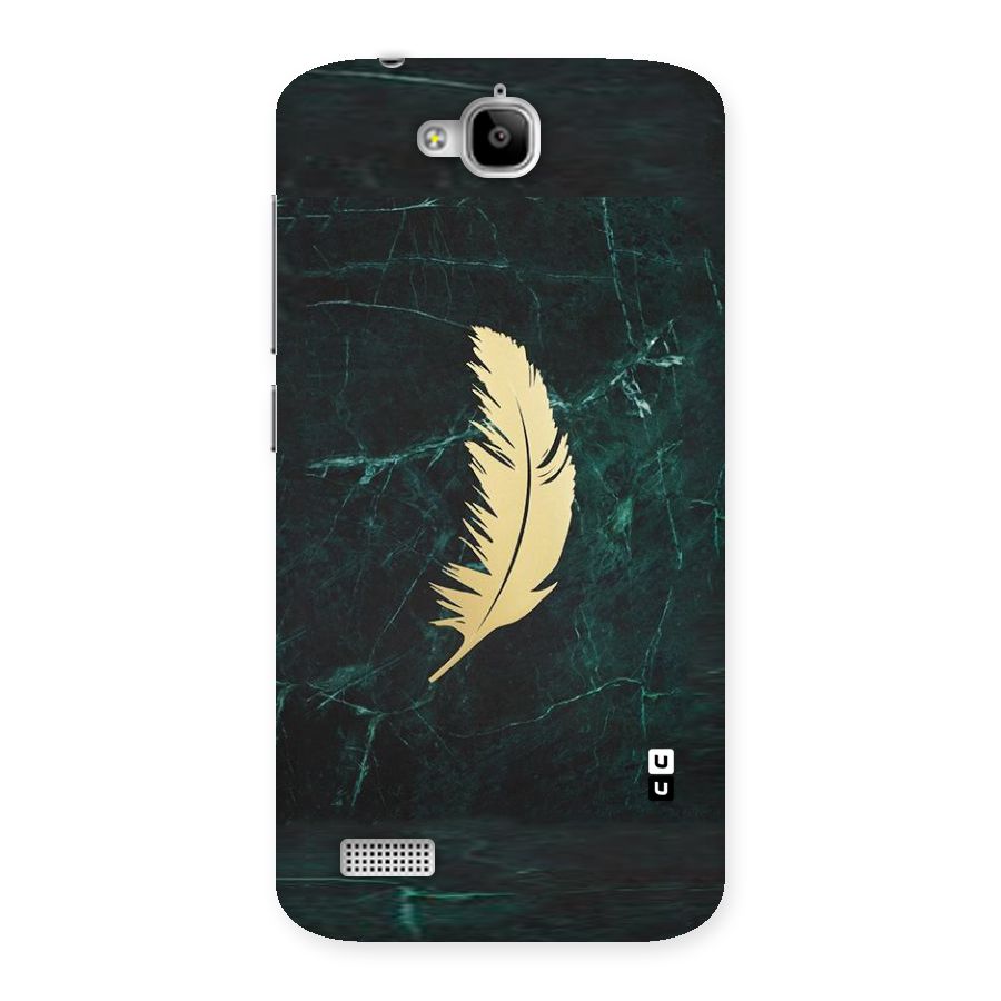 Golden Leaf Back Case for Honor Holly