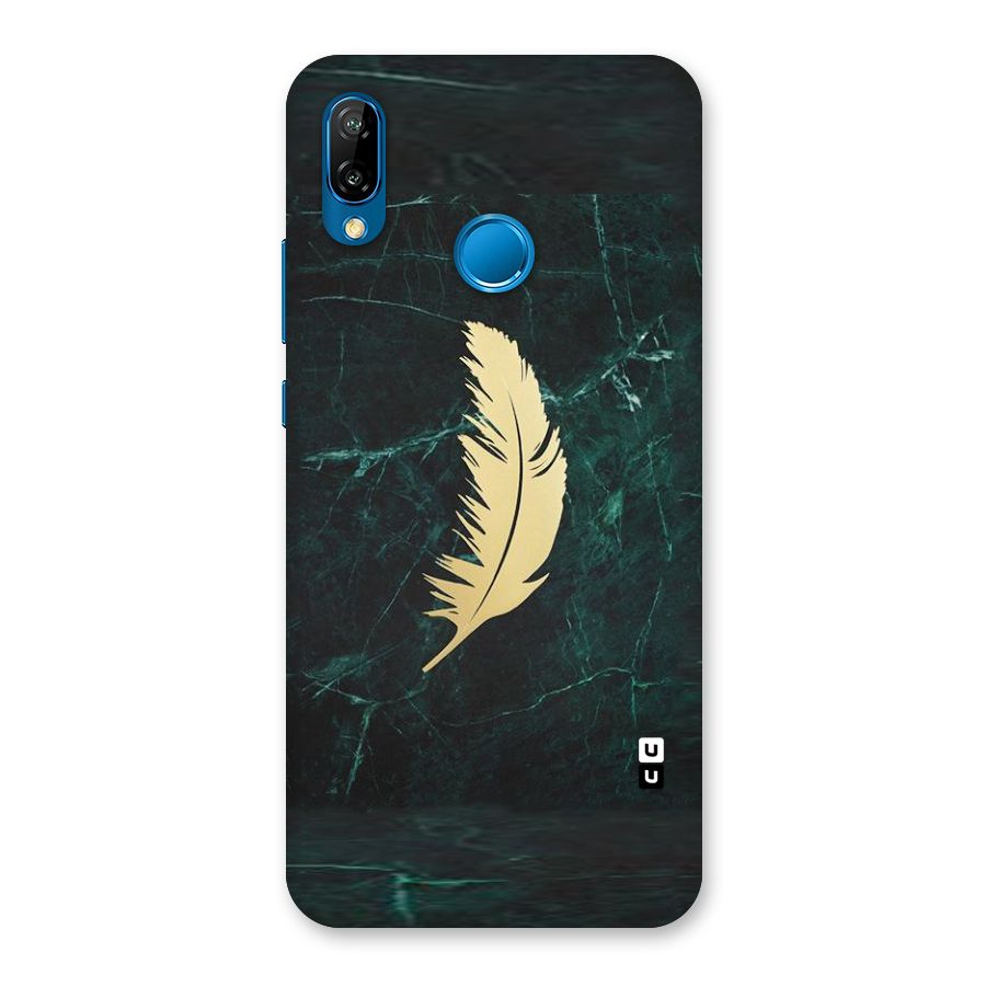 Golden Leaf Back Case for Huawei P20 Lite