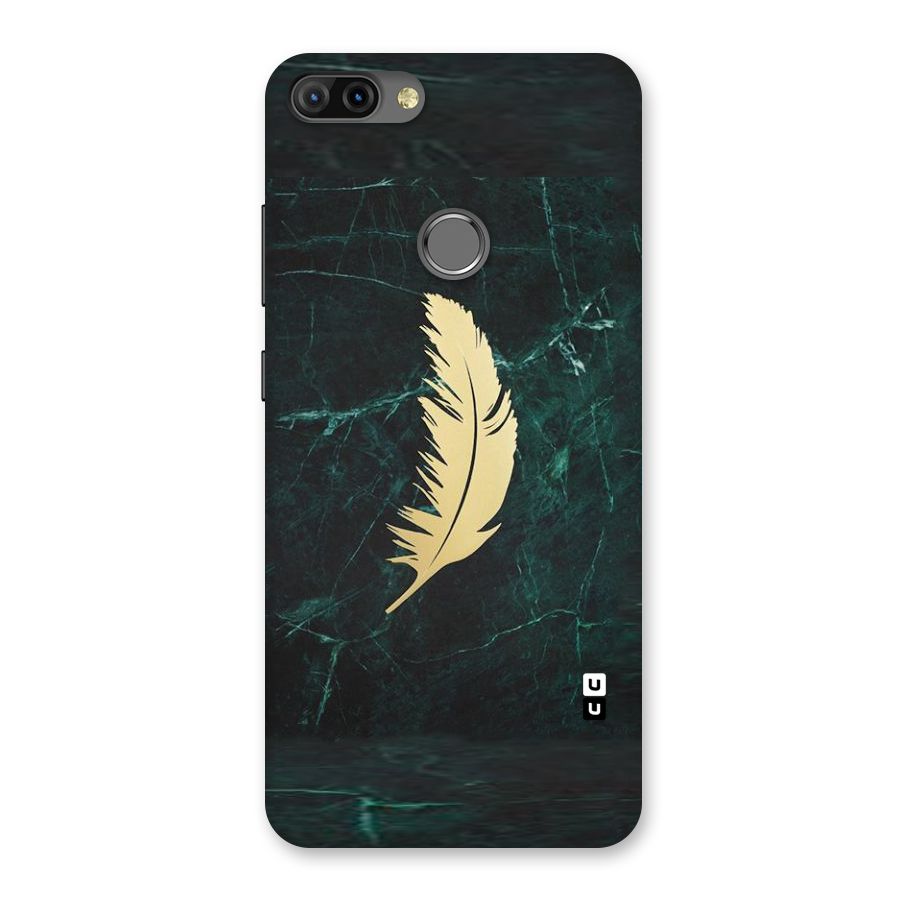 Golden Leaf Back Case for Infinix Hot 6 Pro
