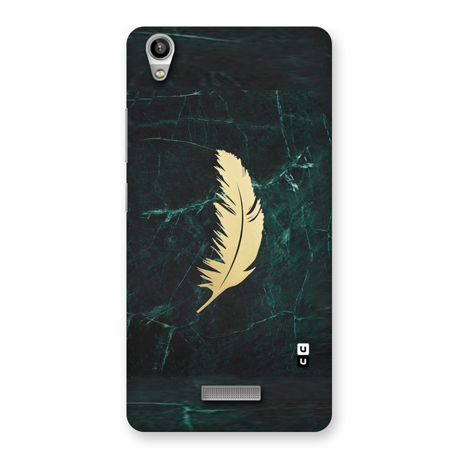 Golden Leaf Back Case for Lava-Pixel-V1