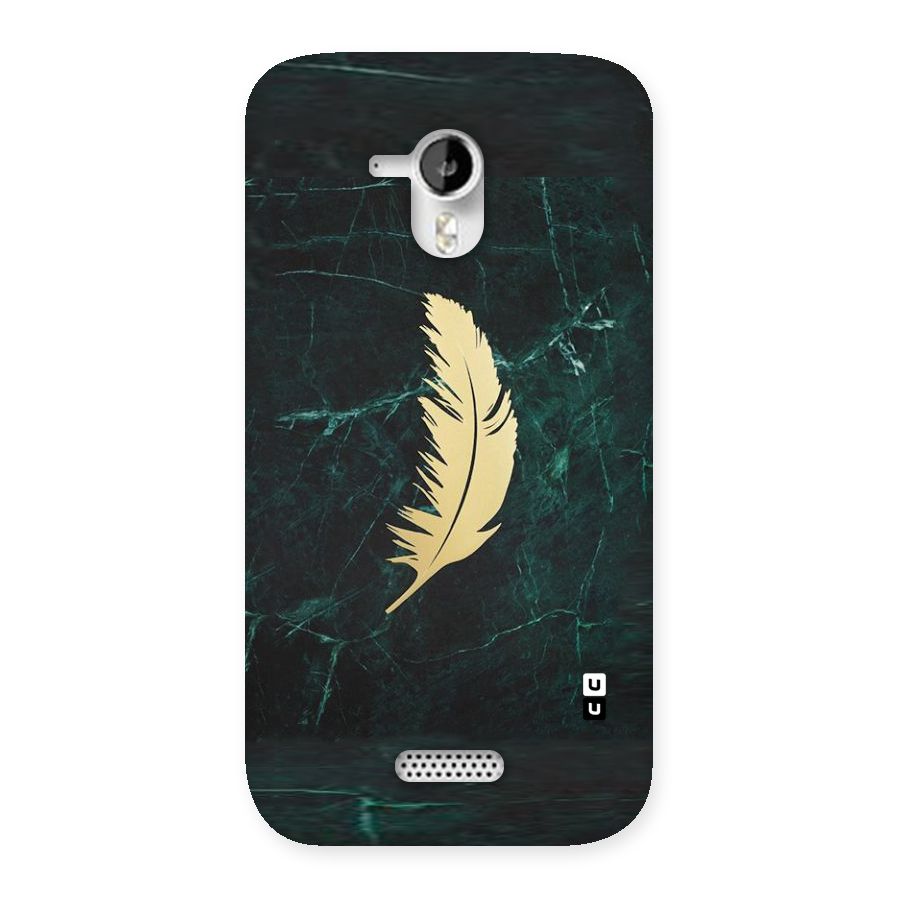 Golden Leaf Back Case for Micromax Canvas HD A116