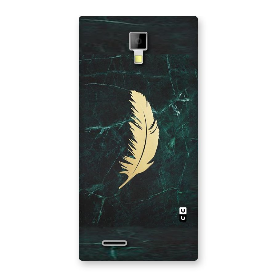 Golden Leaf Back Case for Micromax Canvas Xpress A99