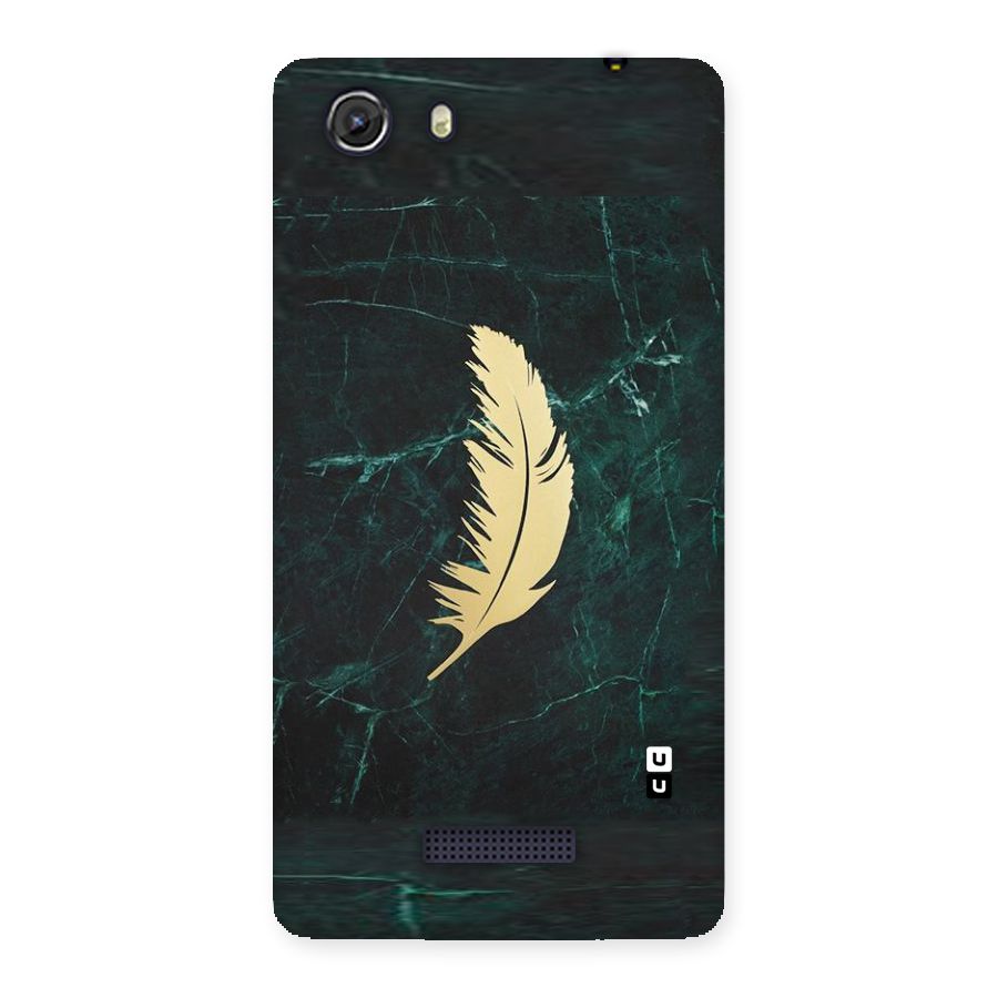 Golden Leaf Back Case for Micromax Unite 3