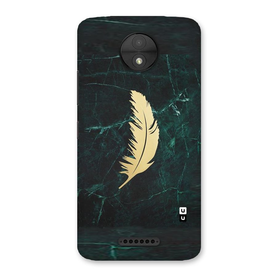 Golden Leaf Back Case for Moto C