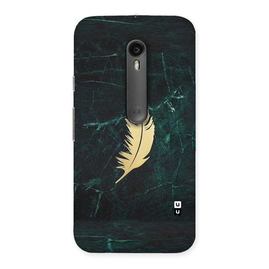 Golden Leaf Back Case for Moto G3