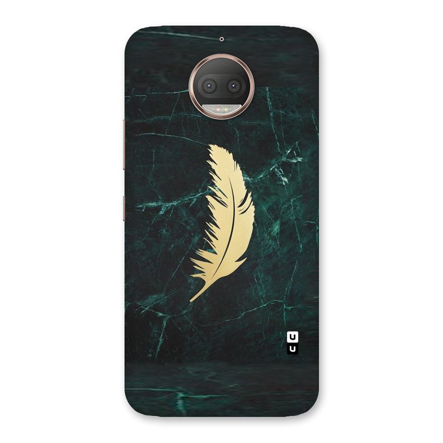 Golden Leaf Back Case for Moto G5s Plus